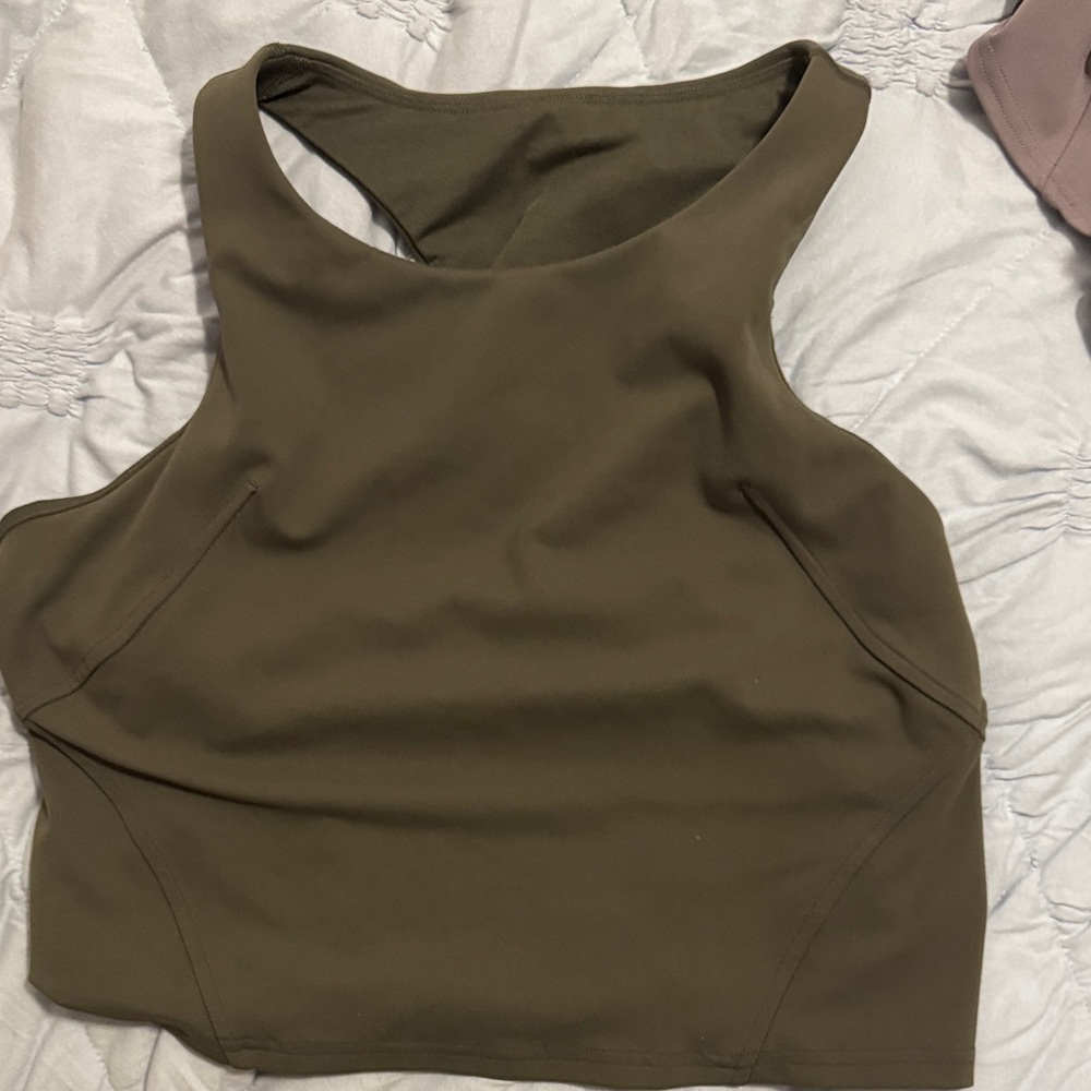 Lululemon Athletica Khaki Tank Top